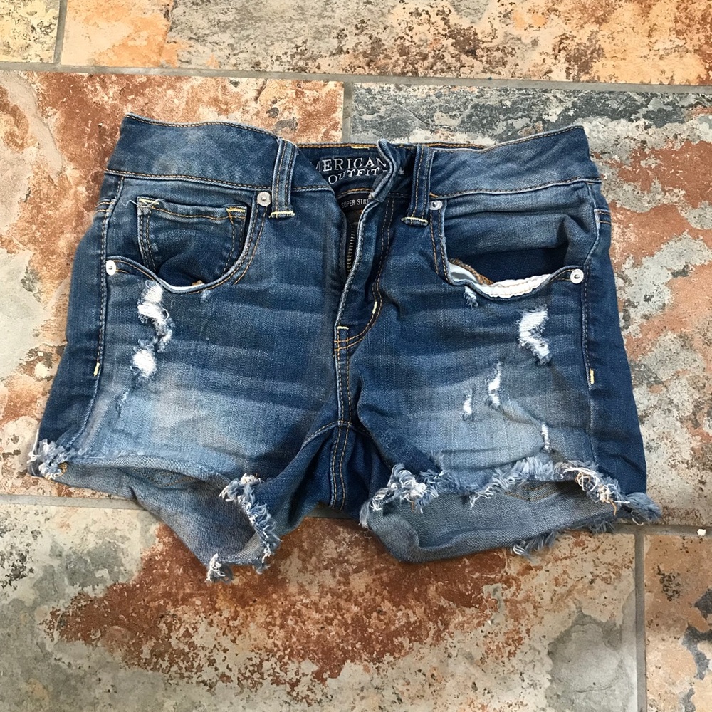 American eagle midi shorts